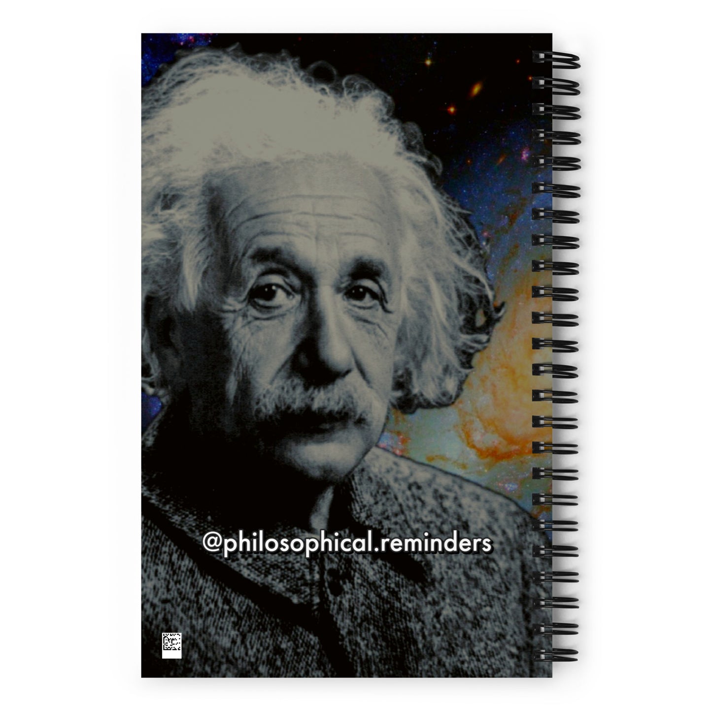 “Life is like riding a bicycle. To keep your balance, you must keep moving.” ~Albert Einstein Spiral notebook